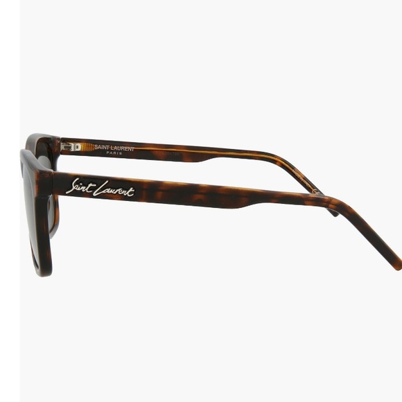 Saint Laurent unisex wayfarer 56mm square rectangle logo monogram sunglasses NEW - Picture 3 of 10